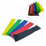 yoga gym exercisers latex exercise band yoga elastic rubber exercise band loop