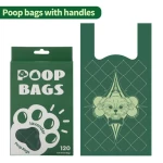 YOSHI Wholesale Customised Bio Based Pet Doggie Cornstarch Compost Waste Biodegradable Compostable Dog Poo Pop Poop Bags