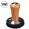 YRP Stainless steel Wood Handle Coffee Tamper Flat Espresso Tamper  Hammer Coffee Accessories Cafe Barista Tools For Kitchen