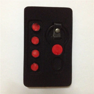 Zinc Alloy Parts Customized Red Logo Car Keychain Tyre Valve Stem Caps