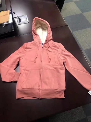 Babys and Kids Hoodie Jacket with Sherpa Lining
