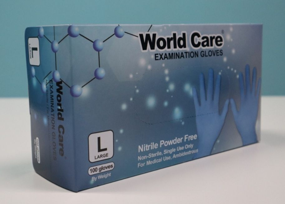 Buy Medical Examination Disposable Nitrile Gloves Aql 1.5 Long 240mm