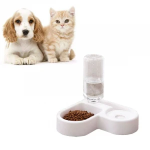 Automatic Water Food Pet Supplies Food Pet Double Bowl Pet Dog Cat Drinking Water Food Container Feeder Dispenser