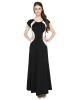 Black A-line Maxi Length Dress