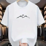 Premium Cotton Men's Mountain Graphic T-Shirts - Casual Slim Fit