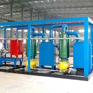 Small capacity waste tire pyrolysis plant