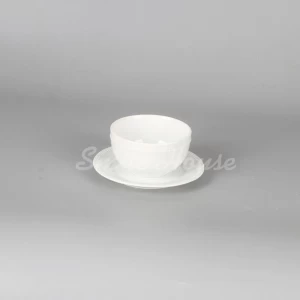 Wholesale round ceramic rice cups and dishes