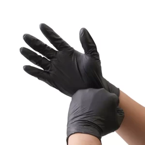 Black Medical Examination Gloves