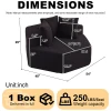54-inch Modern-style hexagonal single lounge chair, featuring versatile arrangements and a modular design; this chenill