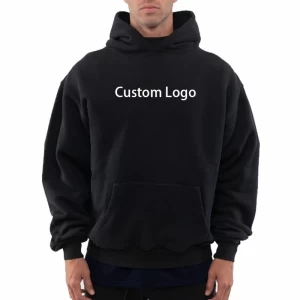 HD522 men high quality cotton thick heavy french terry pullover hoodie custom drop shoulder fleece oversized hoodie
