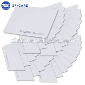 Blank white printable polycarbonate id card for government