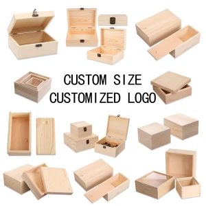 Factory Wholesale Wooden Box Custom Solid Wood Box