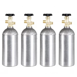 Portable Aluminum Oxygen Diving Cylinder Industrial Medical Food Grade Gas Cylinder Flask Bottle
