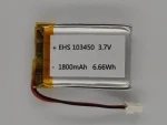 Lipo battery 1800mah 3.7v li-polymer battery with PCB Lithium ion battery for small device