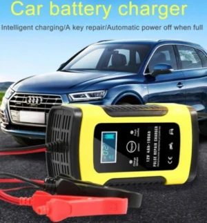 Car Battery Automatic Charger 12v 6A Pulse Repair 12v Lead Acid Battery Charger 12 Volt Auto Charger Led Display