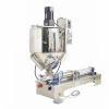 Single Nozzle Pneumatic horizontal paste filling machine with heating mixer for food and beverage