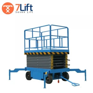 Mobile Vertical hydraulic Electric Hydraulic Scissor Lift Table with safety door