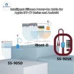Sunshine iBoot-D SS-905D/905K Power Cable for iPhone 7-17 & Android