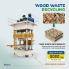 Low Price Wood Sawdust Pallet Press  Machine Rice Husk Fully Automatic Presswood Pallet Production Line