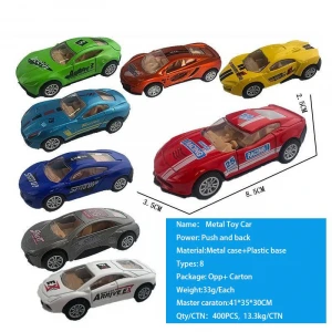Push and back metal toy cars