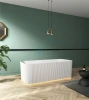 Acrylic free-standing Bathtub with LED