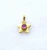 Import Beautiful handmade star 18k solid gold charm from India