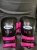Import Custom Made Pink Black Three Stripes Winning Boxing Gloves from Pakistan