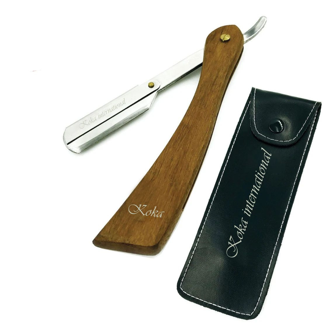 Shave Razor Pakistan Buy Barber Straight Cut Throat Shaving Razor Wooden Handle from KOKA ...