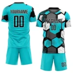 Custom Logo National Team Soccer Jerseys and Uniforms-Breathable Lightweight Sublimation with Quick Dry Feature
