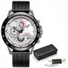 Water Resistance Stainless Steel Mechanical Wrist Watch