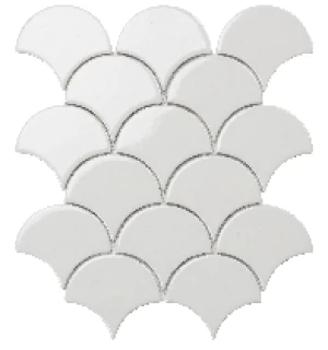 Ceramic Mosaic Tile Fan Shape