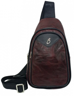 High Quality Custom Made Unisex Leather Sling Bag