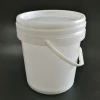 1 Gallon plastic round bucket with strong handle and lid