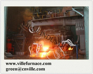 100T EBT Type Electric Arc Furnace, arc melting furnace industrial furnace