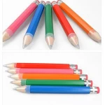 10PCS 35cm Colorful Thick Wooden Pencil for Gifts