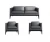 1+3+1 european style italy office living room sofa set lounge reception leather office  sofa (SZ-SF816R)