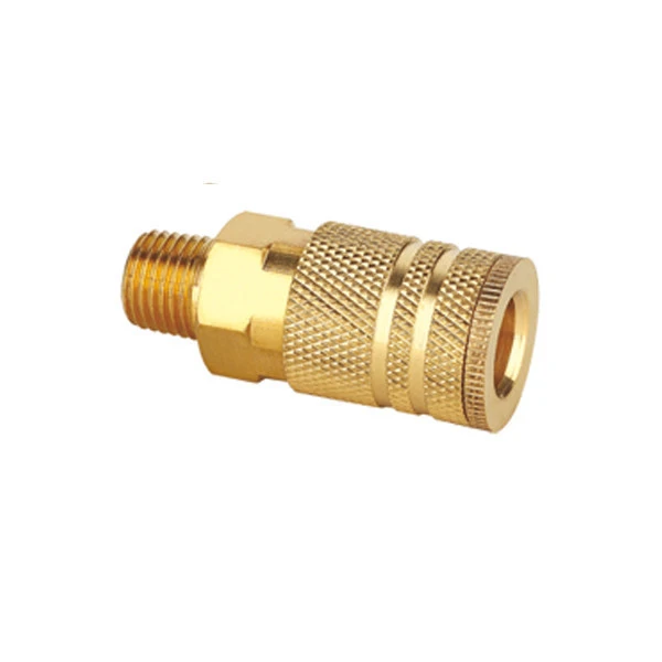 1/4 inch  Miltion type brass  air quick coupler in Pneumatic tools parts