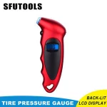 150 PSI 4 Settings Digital Tire Gauges For Car Truck Bicycle with Backlit LCD and Non-Slip Grip Tyre Pressure Gauge