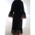 Import 1785# Modern Black Elegant Front Open Abaya High Quality Turkey Kimono Kaftan Abaya Islamic Clothing from China