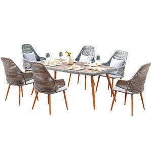1913C Used Restaurant Buy Furniture From China restaurant tables chairs Outdoor Plastic Rattan wicker chair