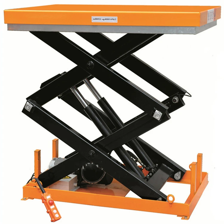 1m 2m 3m height hydraulic electric scissor lift table
