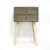 Import 2 drawers solid wood bedside table nightstand from China