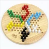 2 in 1 Indoor Wooden Chinese Checkers Chess Board Game for Family