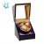 Import 2 watches open stop mute automatic LED watch winder box out black inner brown from China
