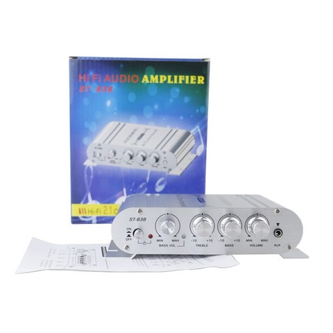 Buy 2.0 Subwoofer Audio Amplifier St-838 2.1 Channel Power Amplifier ...