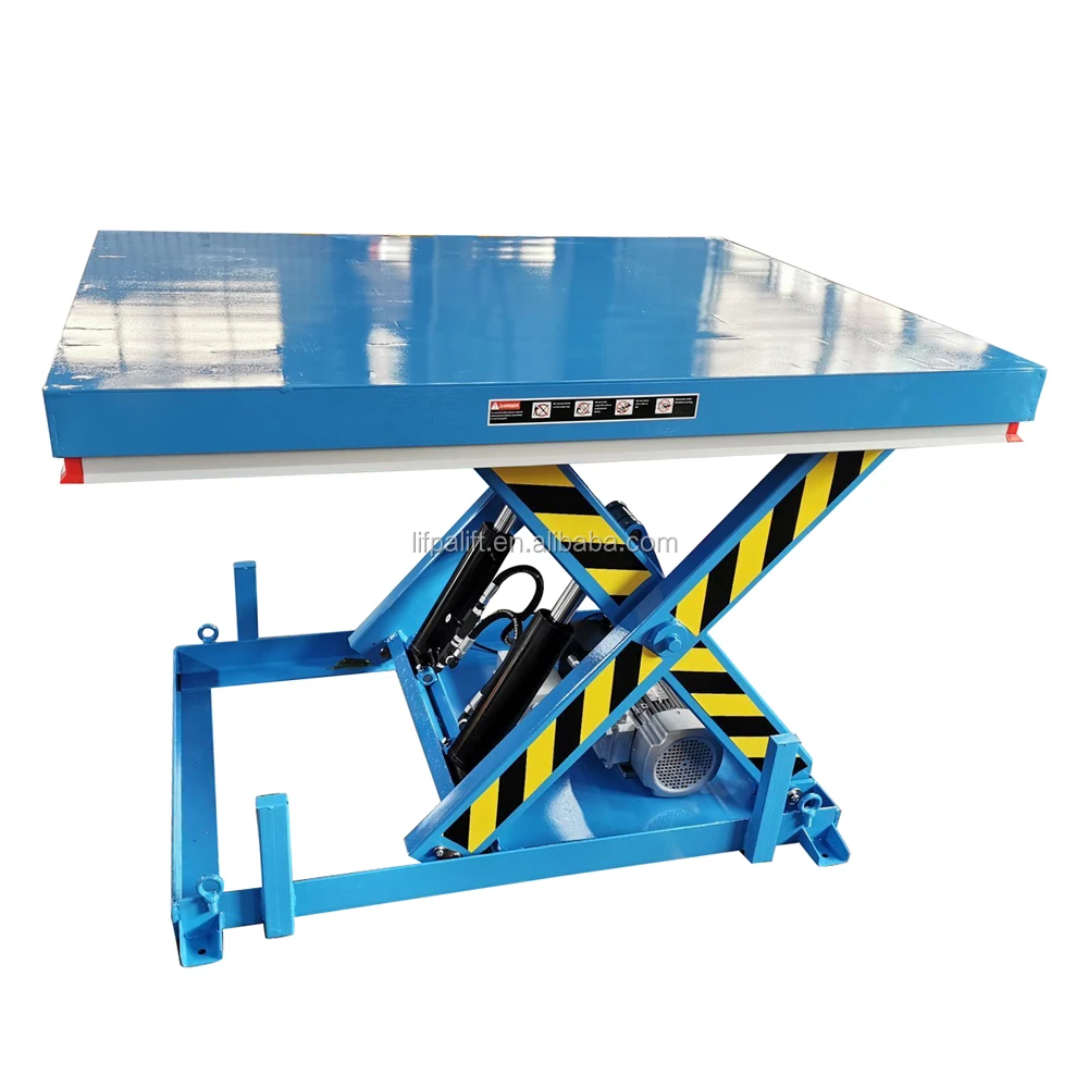 2000kg AC Powered Fixed Electric Hydraulic Scissor Lift Table
