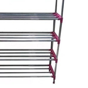 201 stainless steel shoe racks for home 3-5 layer display metal shoe rack