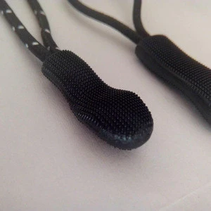 2018 Custom brand logo different shapw silicone zipper pull/rubber zipper slider for handbag.