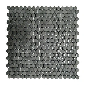 2018 New Design Kitchen Backsplash Tiles Wholesale Hexagon Matte Fullbody Opaque Recycle Glass Mosaic Tiles for Swimming Pool