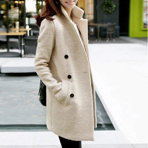 2019 factory price long fitted winter coat for women